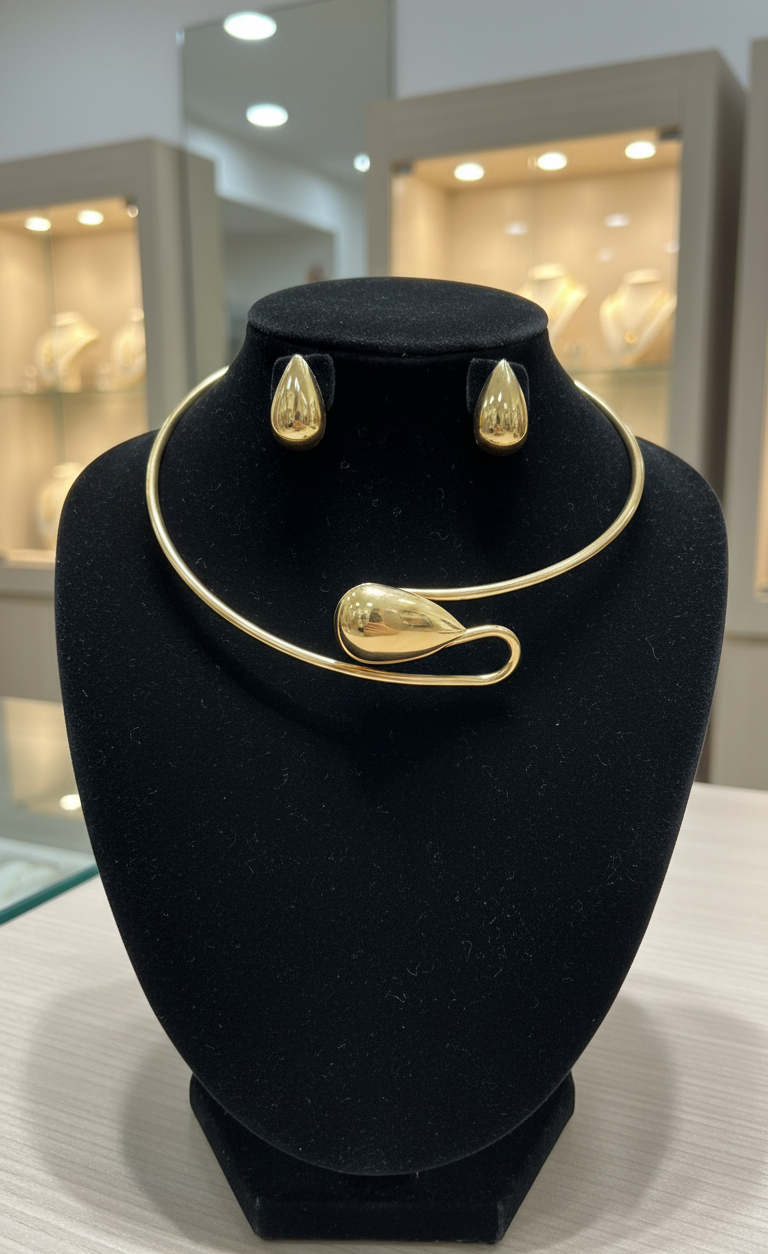 Conjunto Gota Dourada