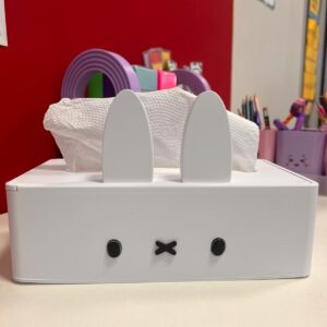 Caixa Suporte para Lenços de Papel Coelho – Organizador Decorativo para Mesa de Jantar e Sala